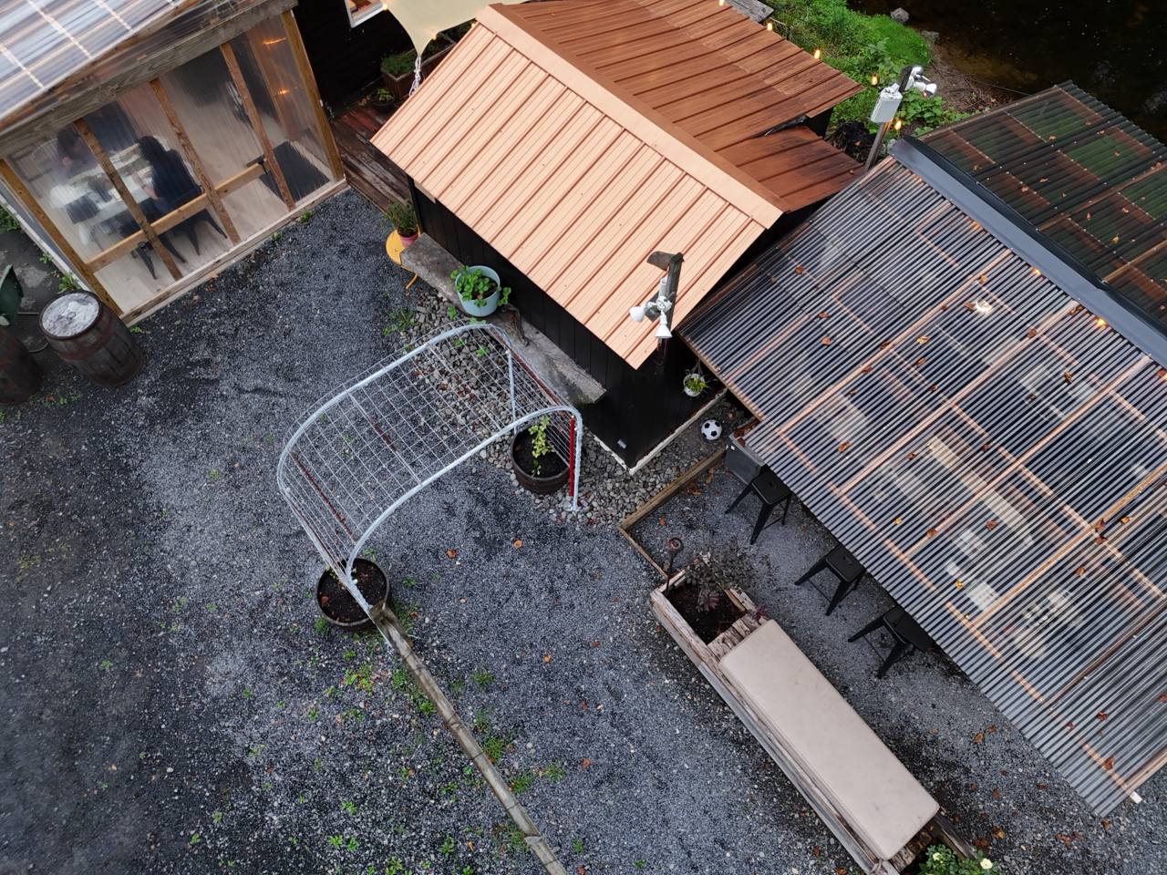 Aerial view of Koby's Creekside Grill